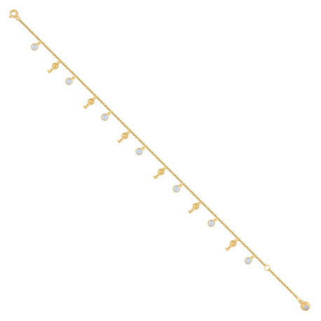 10Kt Gold Anklet 10"