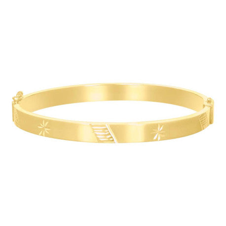 10Kt Gold Bangle