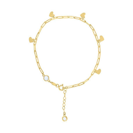 10Kt Gold Bracelet 8" (7"+1")