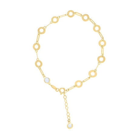 10Kt Gold Bracelet 8" (7"+1")