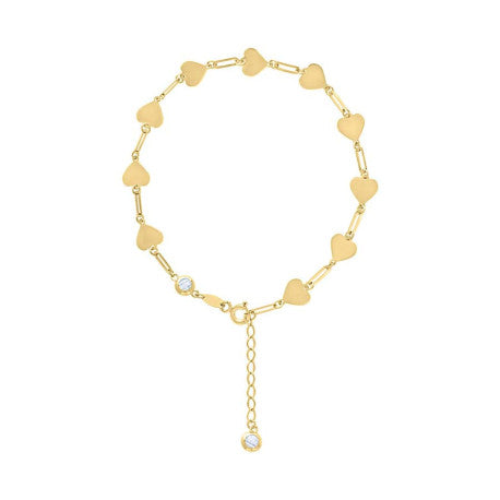 10Kt Gold Bracelet 8" (7"+1")