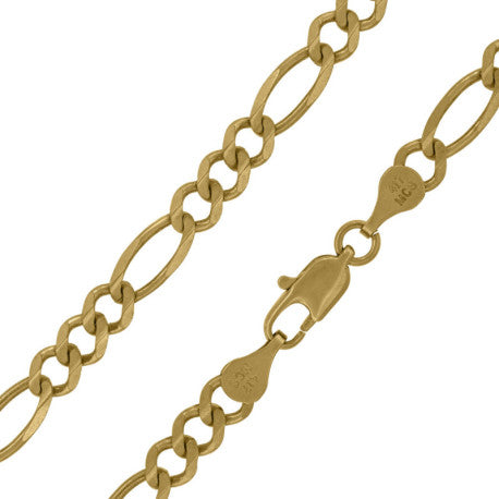 10kt Gold Chain 100 Solid Figaro