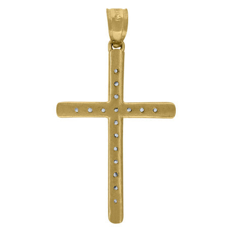10Kt Gold Cz Pendant