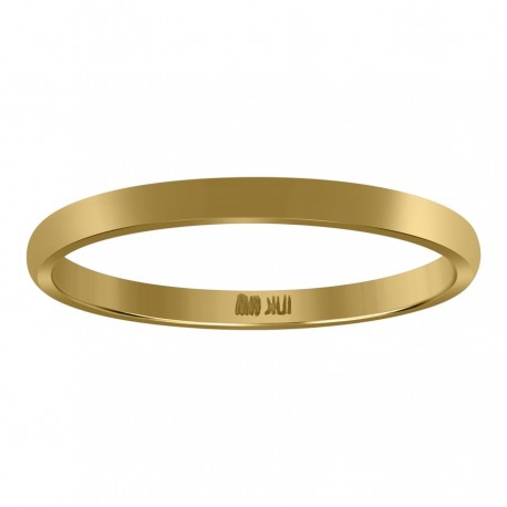 10KT GOLD COMFIT WEDDING BAND 2MM