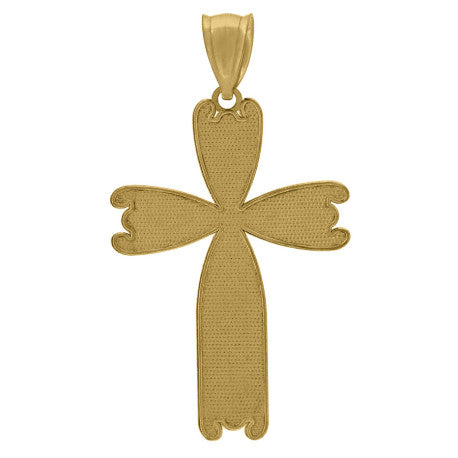 10Kt-Gold Cross Pendant