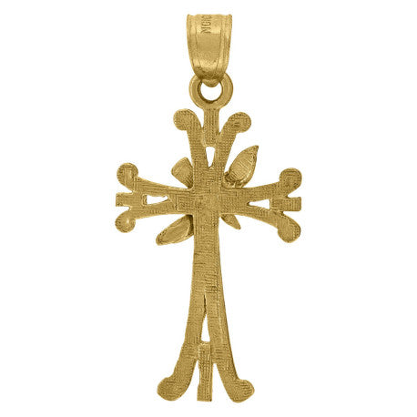 10Kt-Gold Cross Pendant