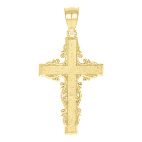 10Kt-Gold Cross Pendant