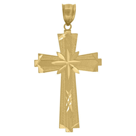 10Kt-Gold Cross Pendant