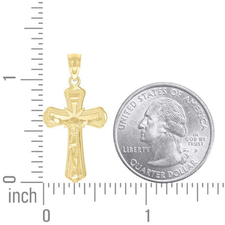 10Kt-Gold Cross Pendant