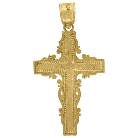 10Kt-Gold Cross Pendant