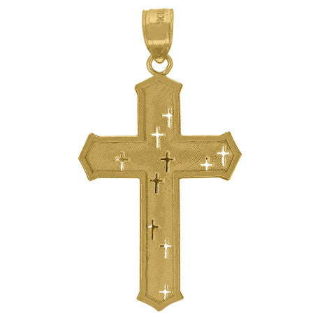 10Kt-Gold Cross Pendant