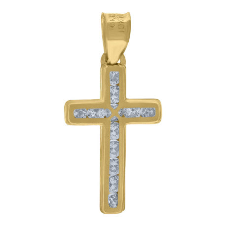10Kt Gold Cz Pendant