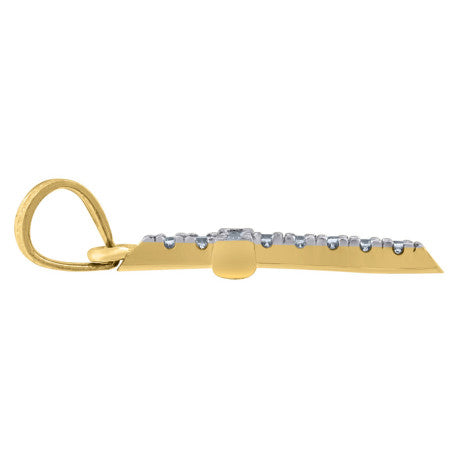 10Kt Gold Cz Pendant