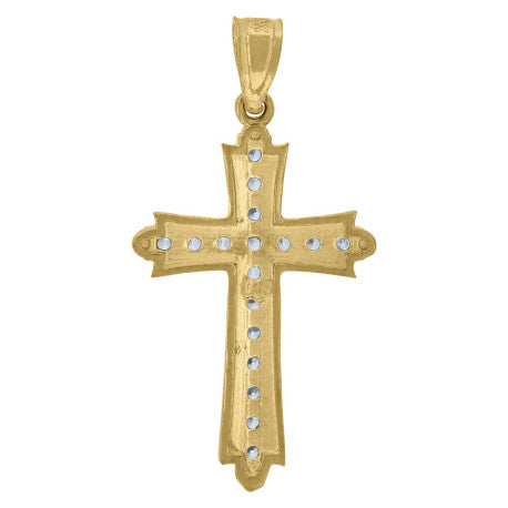 10Kt Gold Cz Pendant