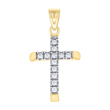 10Kt Gold Cz Pendant