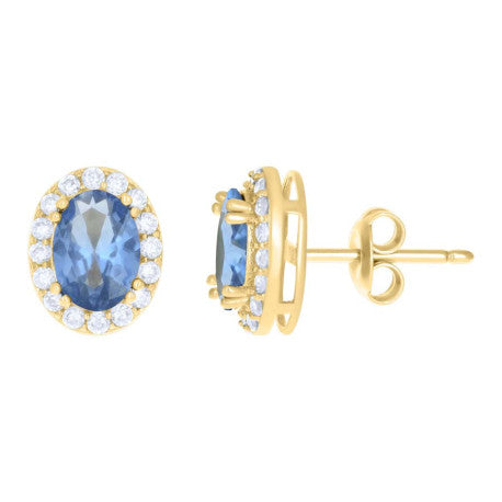 10Kt Gold Cz Earrings