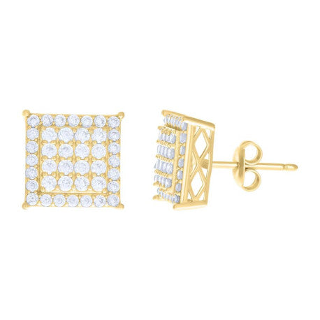10Kt Gold Cz Earrings