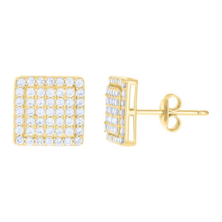 10Kt Gold Cz Earrings