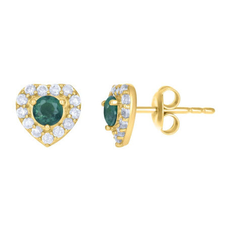 10Kt Gold Cz Earrings