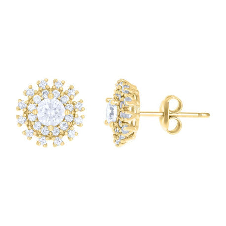 10Kt Gold Cz Earrings