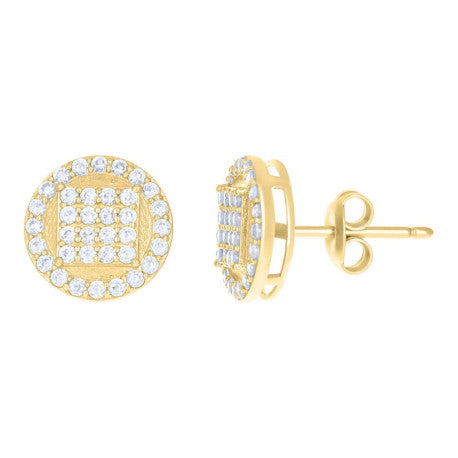 10Kt Gold Cz Earrings
