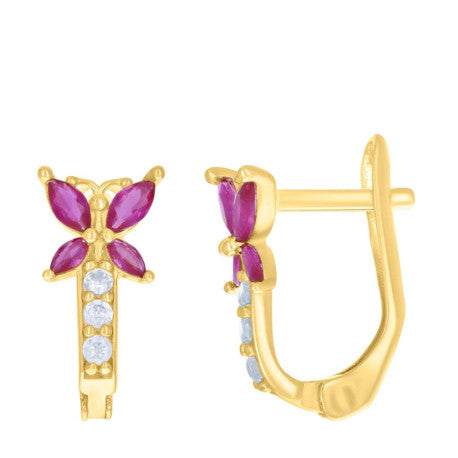 10Kt Gold Cz Earrings