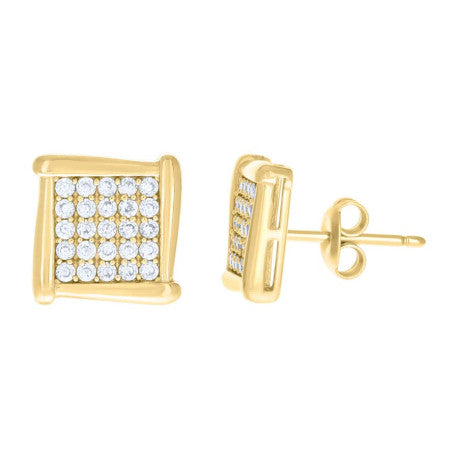 10Kt Gold Cz Earrings