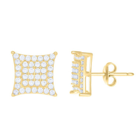 10Kt Gold Cz Earrings