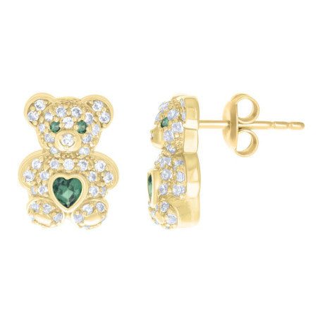 10Kt Gold Cz Earrings