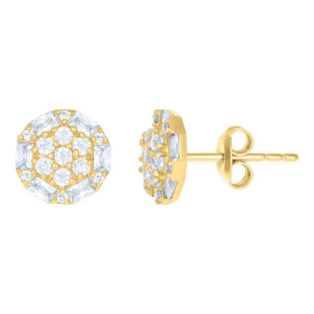 10Kt Gold Cz Earrings