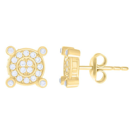 10Kt Gold Cz Earrings