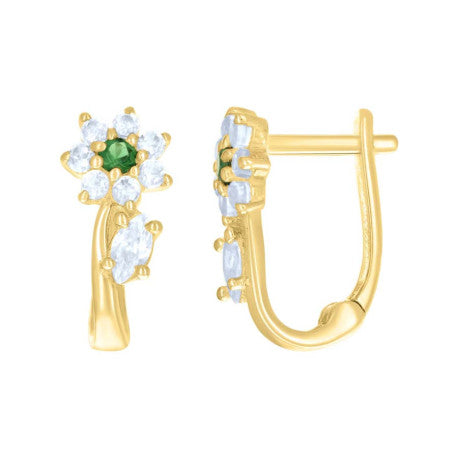 10Kt Gold Cz Earrings