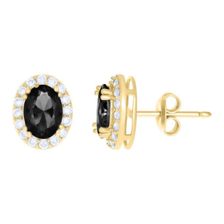 10Kt Gold Cz Earrings
