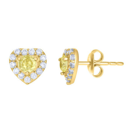 10Kt Gold Cz Earrings
