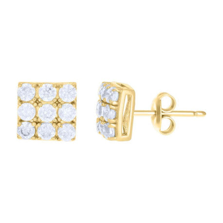 10Kt Gold Cz Earrings