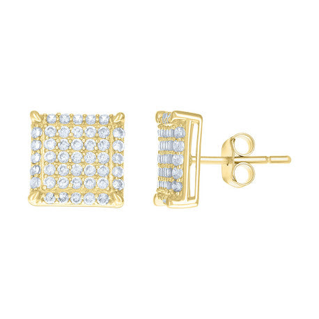 10Kt Gold Cz Earrings