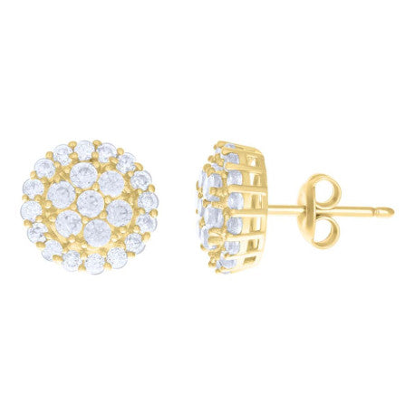 10Kt Gold Cz Earrings