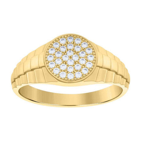 10Kt Gold Cz Ring