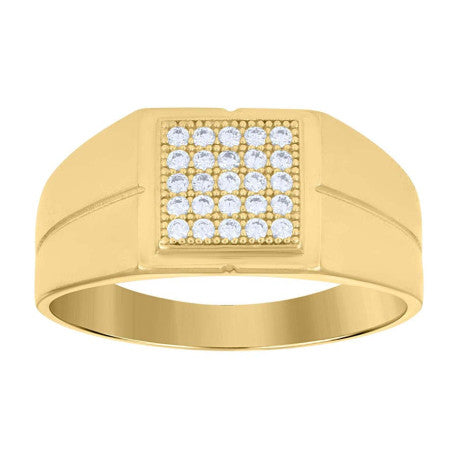 10Kt Gold Cz Ring
