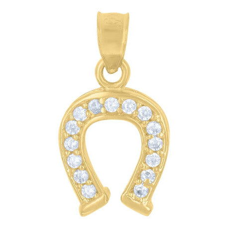 10Kt Gold Cz Pendant