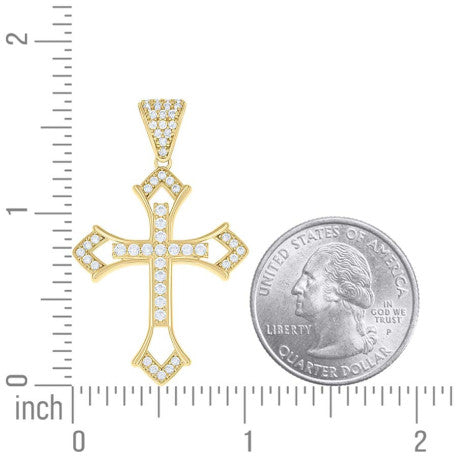 10Kt Gold Cz Pendant