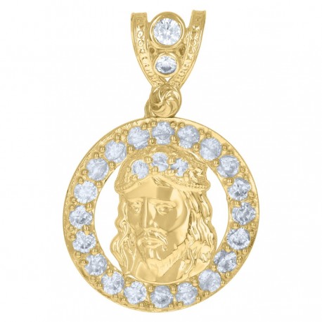 10Kt Gold Cz Pendant