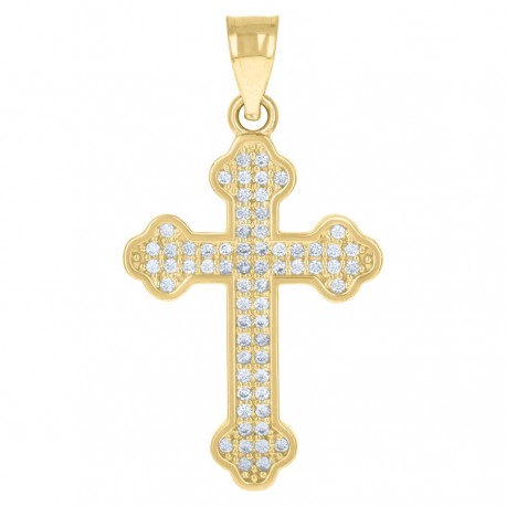 10Kt Gold Cz Pendant