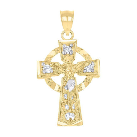 10Kt Gold Cz Pendant