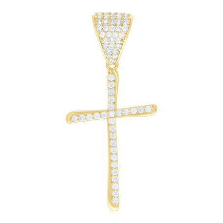 10Kt Gold Cz Pendant