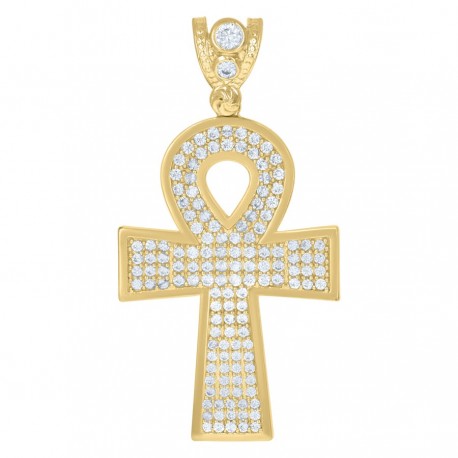 10Kt Gold Cz Pendant