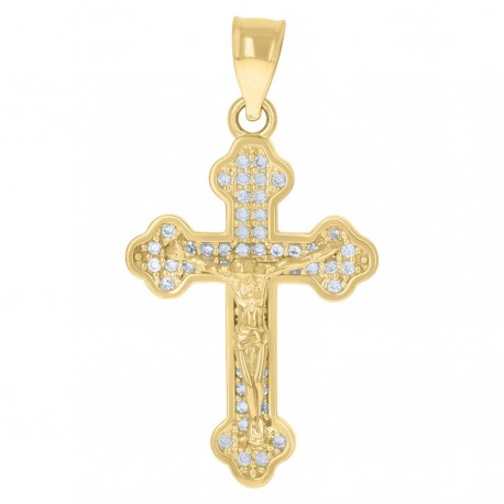 10Kt Gold Cz Pendant