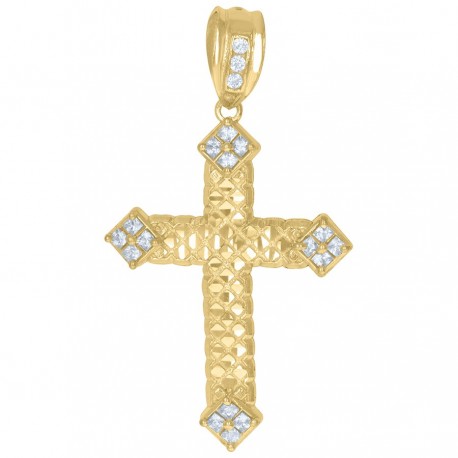 10Kt Gold Cz Pendant