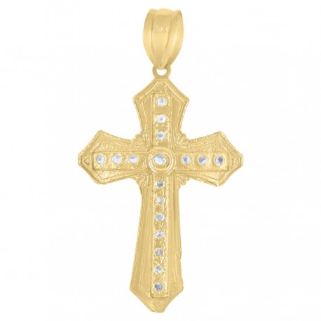 10Kt Gold Cz Pendant