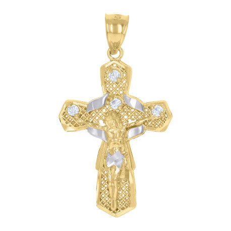 10Kt Gold Cz Pendant
